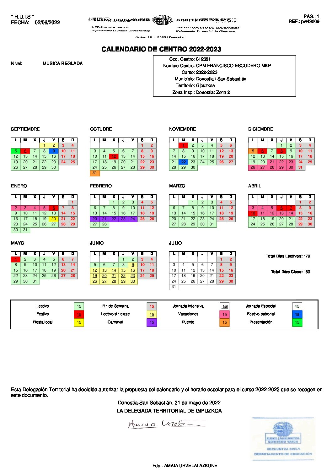 calendario escolar 22-23 cast